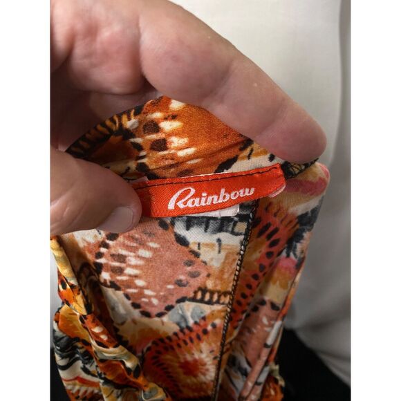 Rainbow Women's Palazzo Flare Leggings Multicolor High Waist Size Medium X 32 - Picture 9 of 10